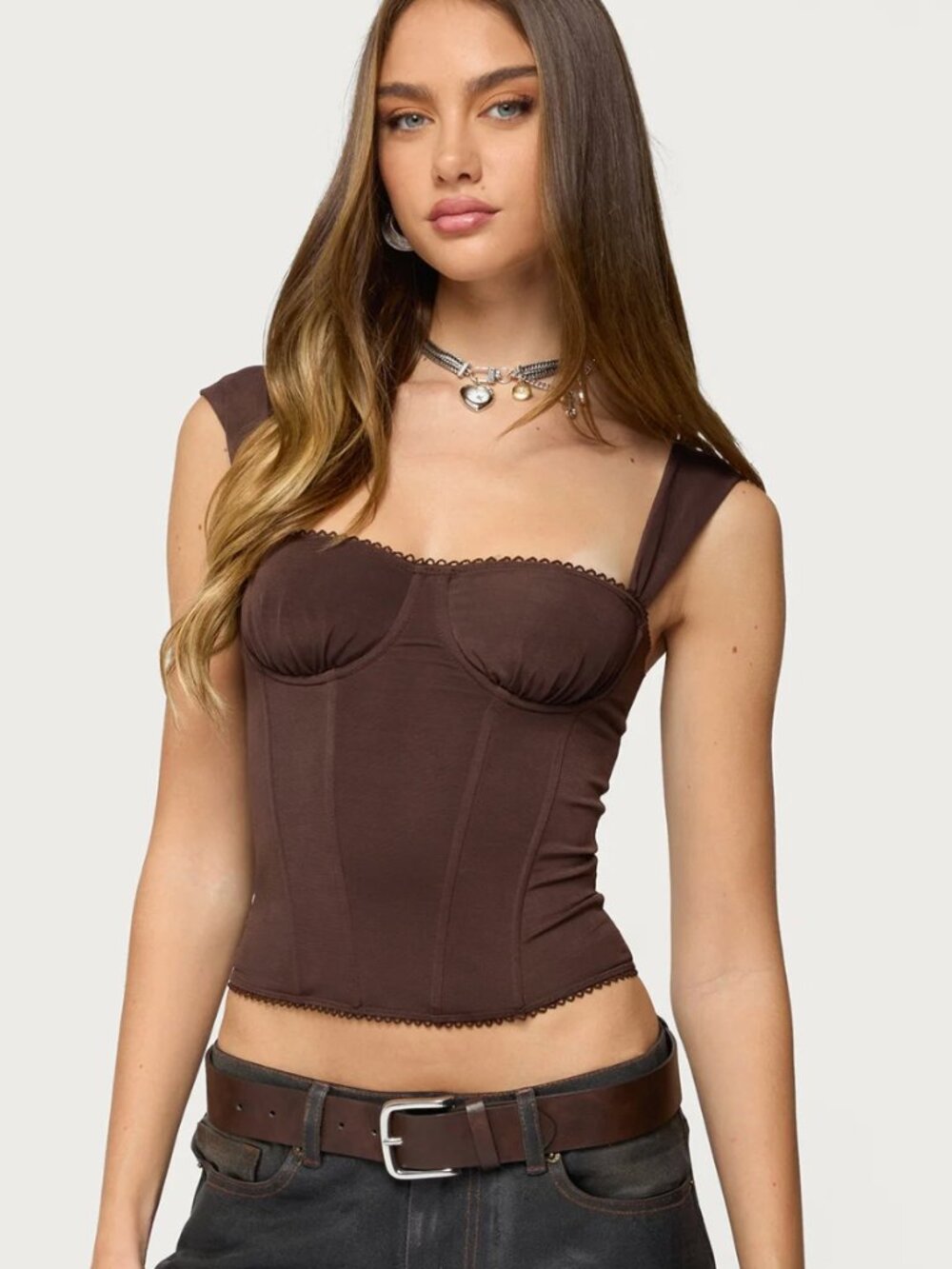 Edikted Marcella Wide Strap Corset NWT